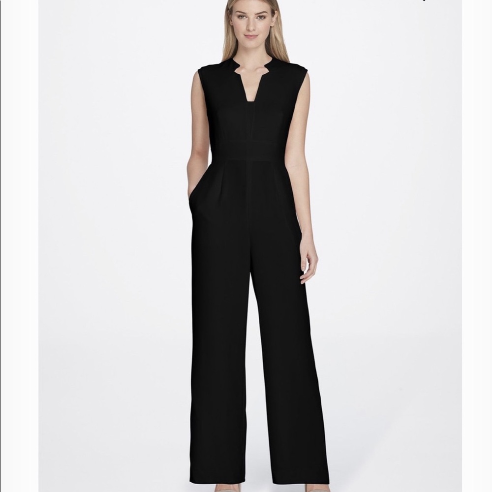Tahari jumpsuit black